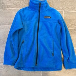 Columbia Youth Mountain Full Zip Fleece Bright Indigo Jacket Boys Size XS (6/7)